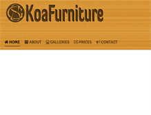 Tablet Screenshot of koafurniture.com